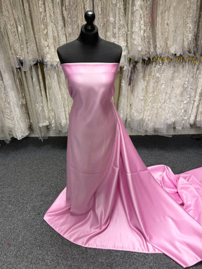 Rosafarbener Duchess-Satin aus Polyester – Contessa