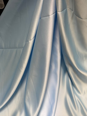 Hellblaues Polyester-Duchesse-Satin – Contessa