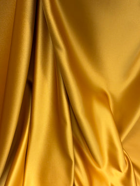 Senfgelber Polyester-Duchess-Satin - Contessa