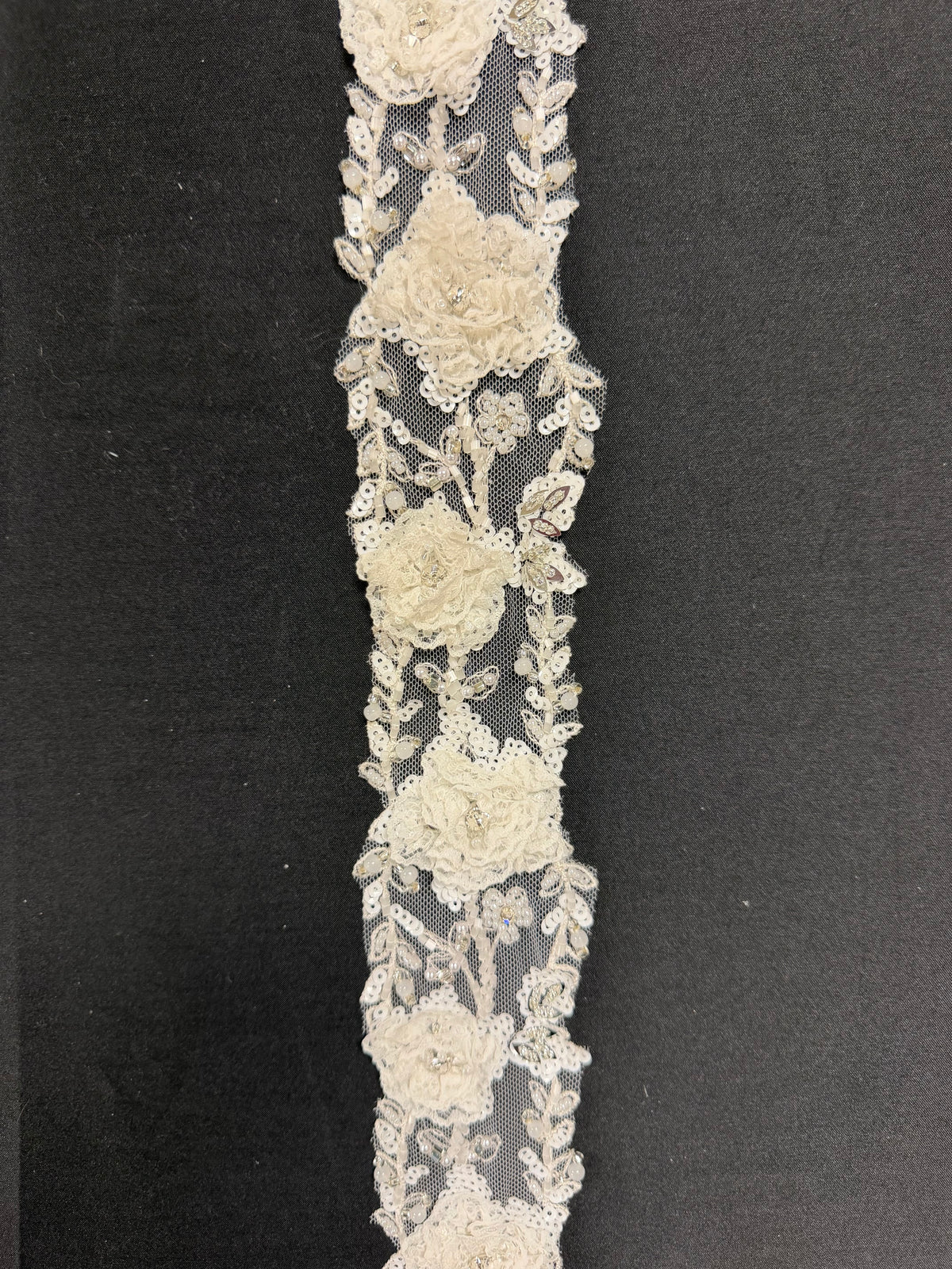 Elfenbein 3D-Spitzenborte - T292