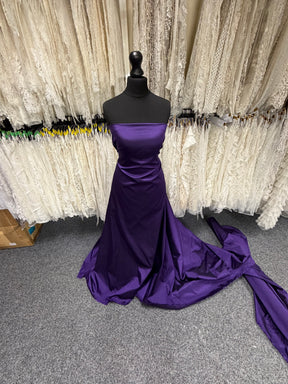 Dunkellila Polyester-Taft - P75