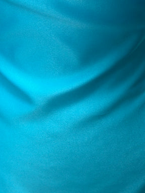 Türkiser Polyestersatin – Majestic