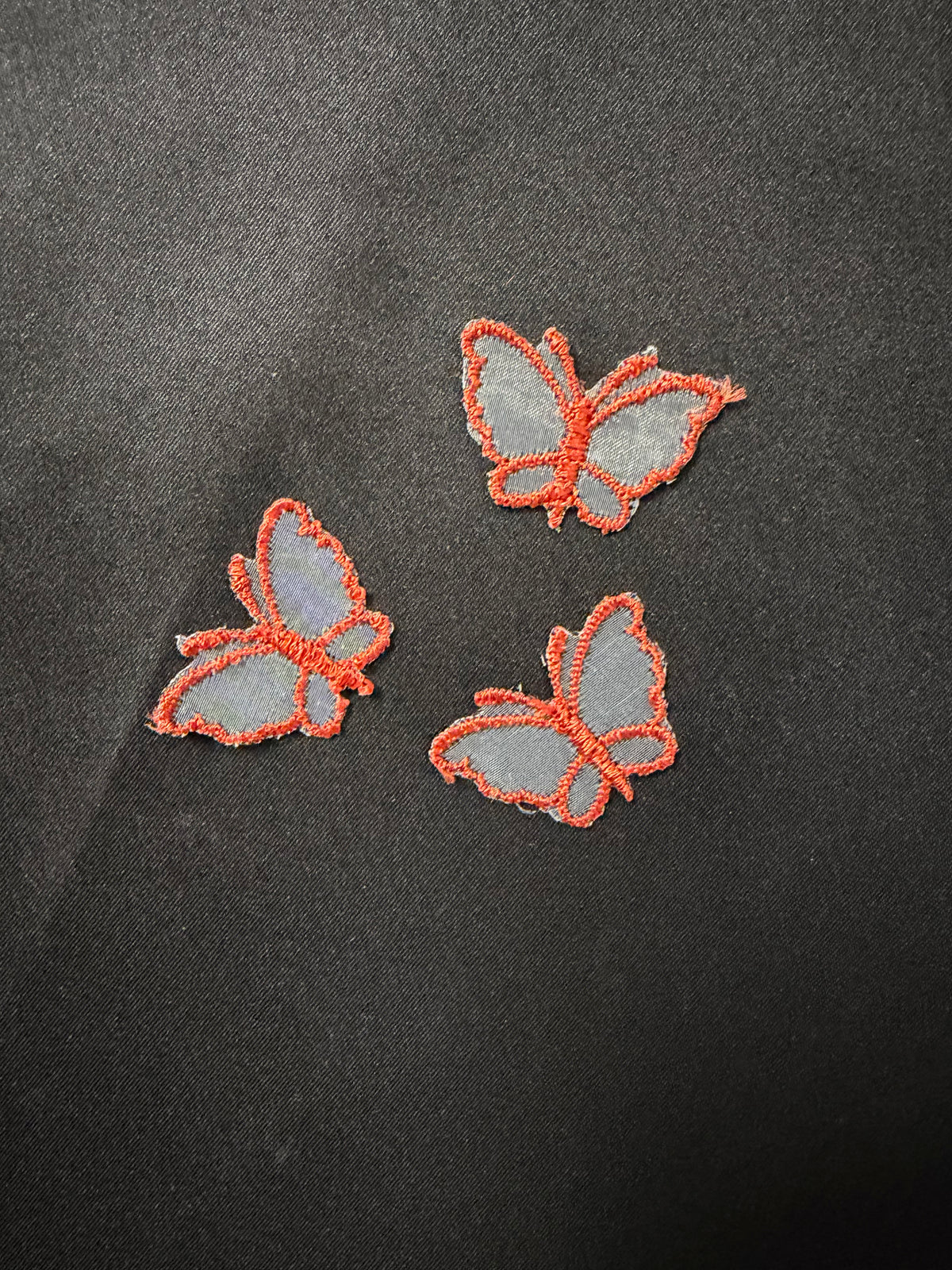 Schmetterlingsapplikation in gebranntem Orange - M1