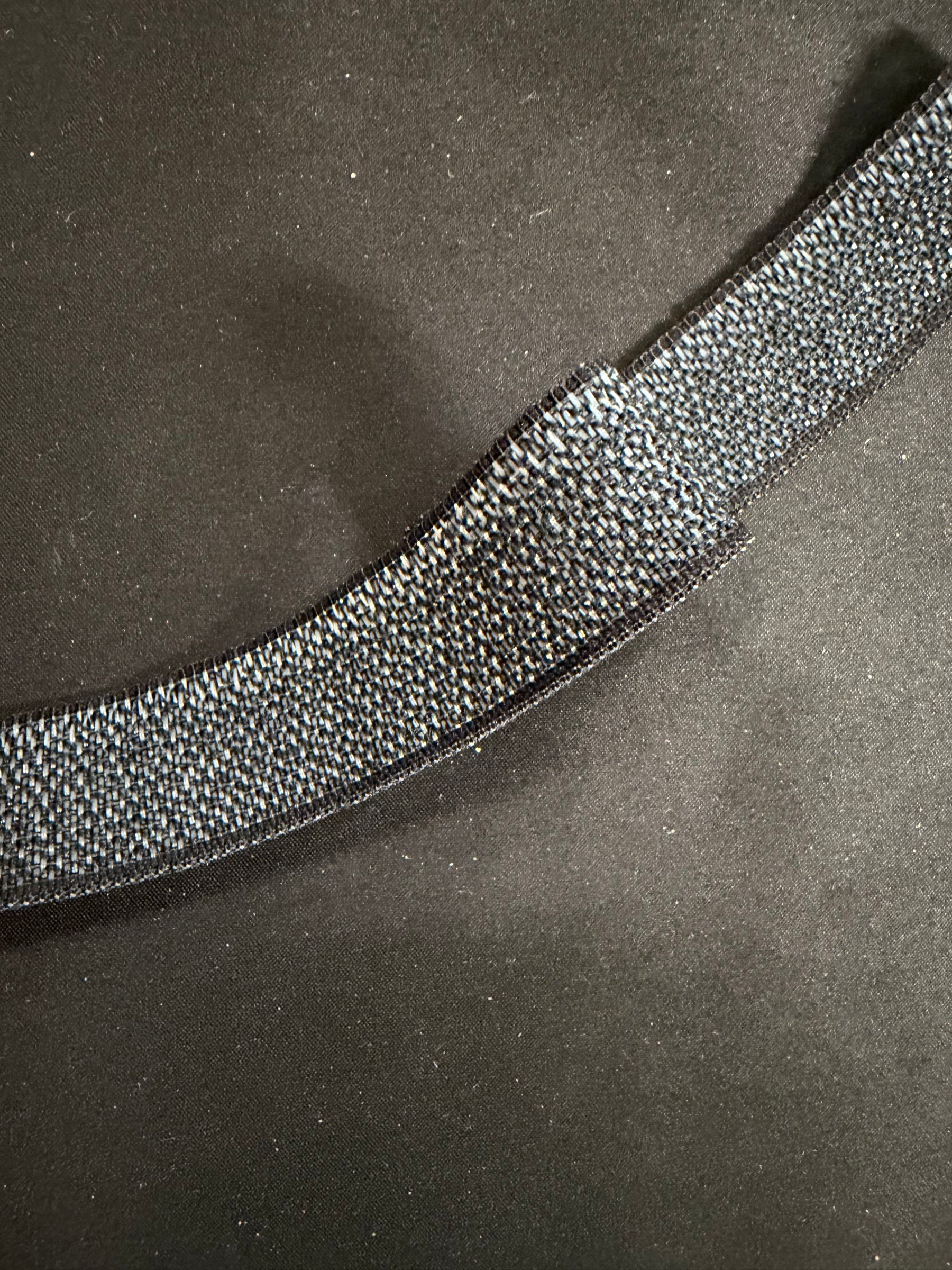 Schwarze 25-mm-Stretch-Petersham - A17