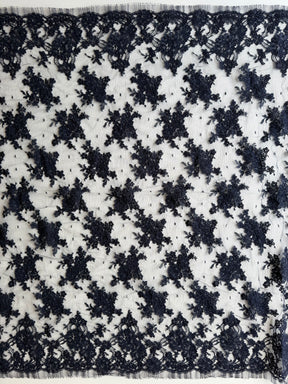 Marineblau Kordel-Chantilly-Spitze - P237