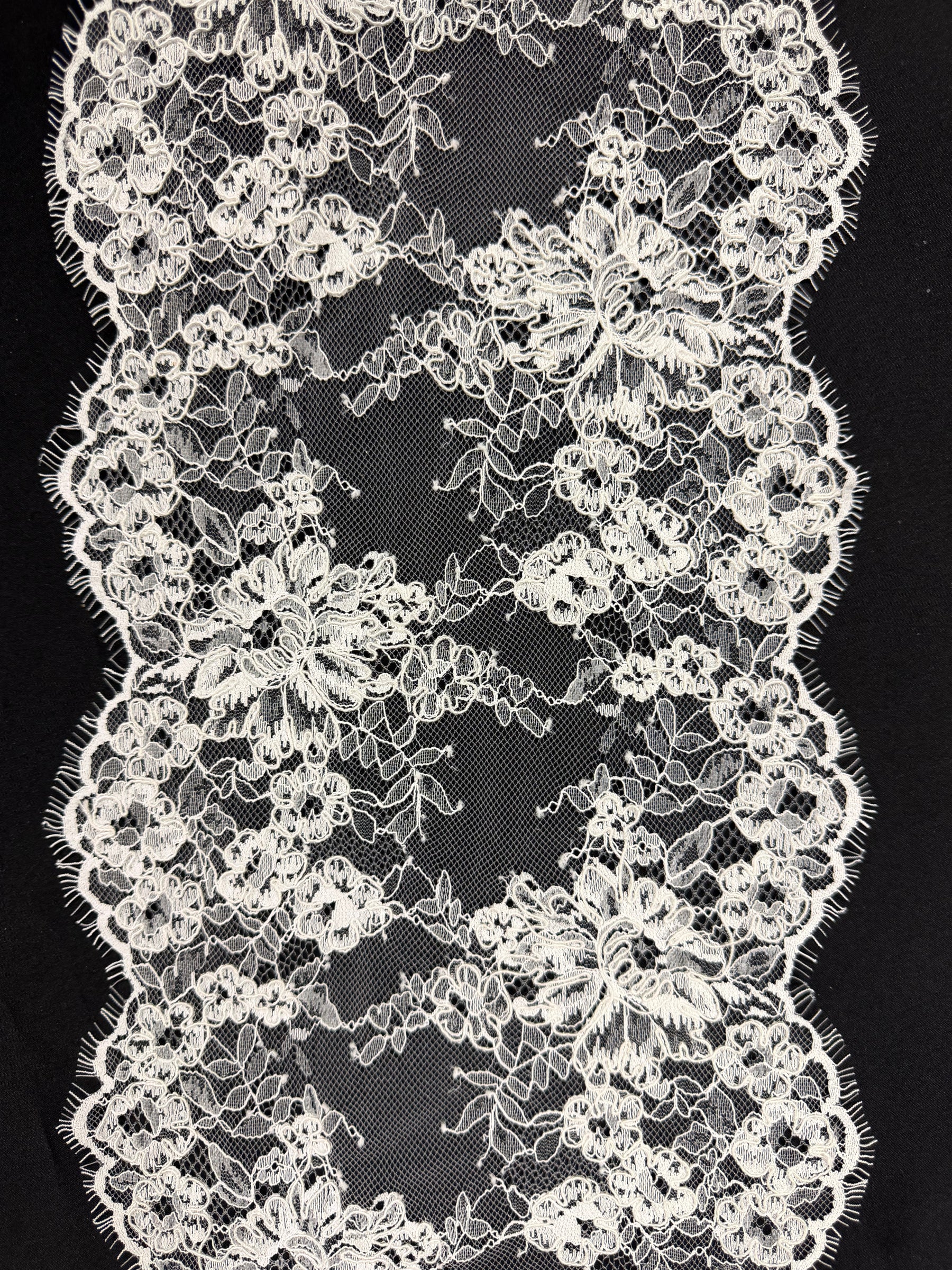 Ivory Corded Lace Trim - Fawn