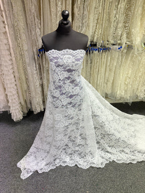 White Corded Lace - P442