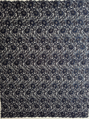 Marineblaue Guipure-Spitze - LB3001