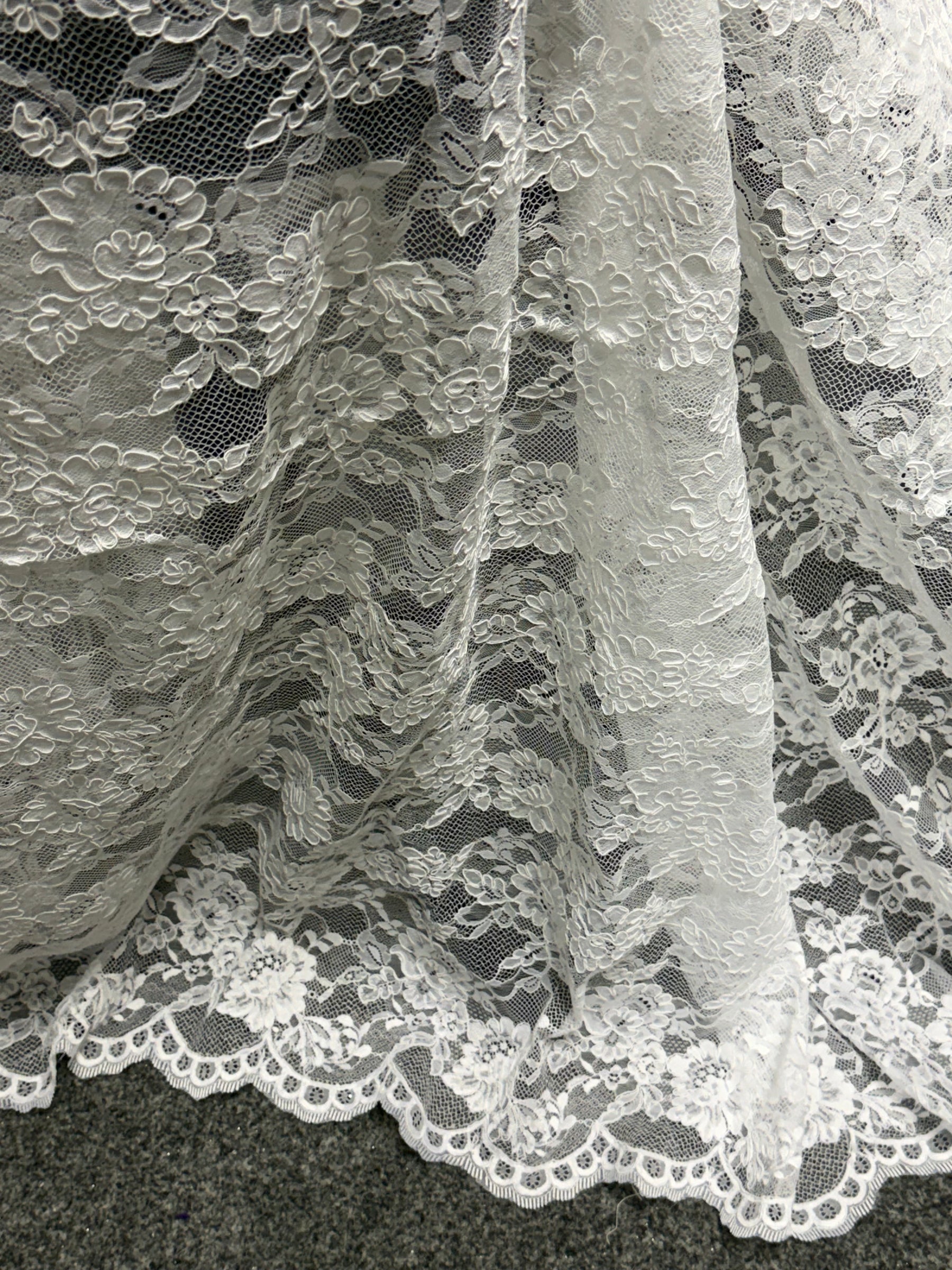 White Corded Lace - P442