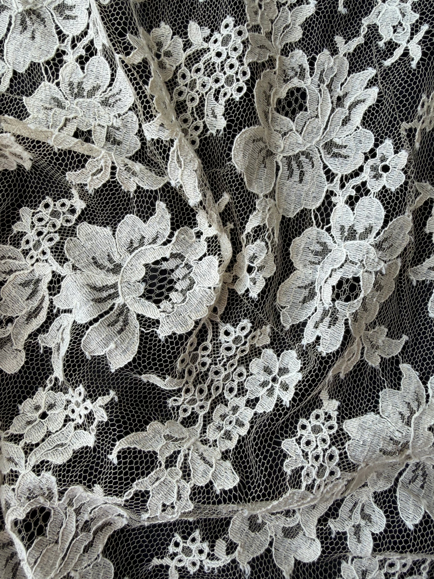 Beige Chantilly-Spitze - P305 (140cm)