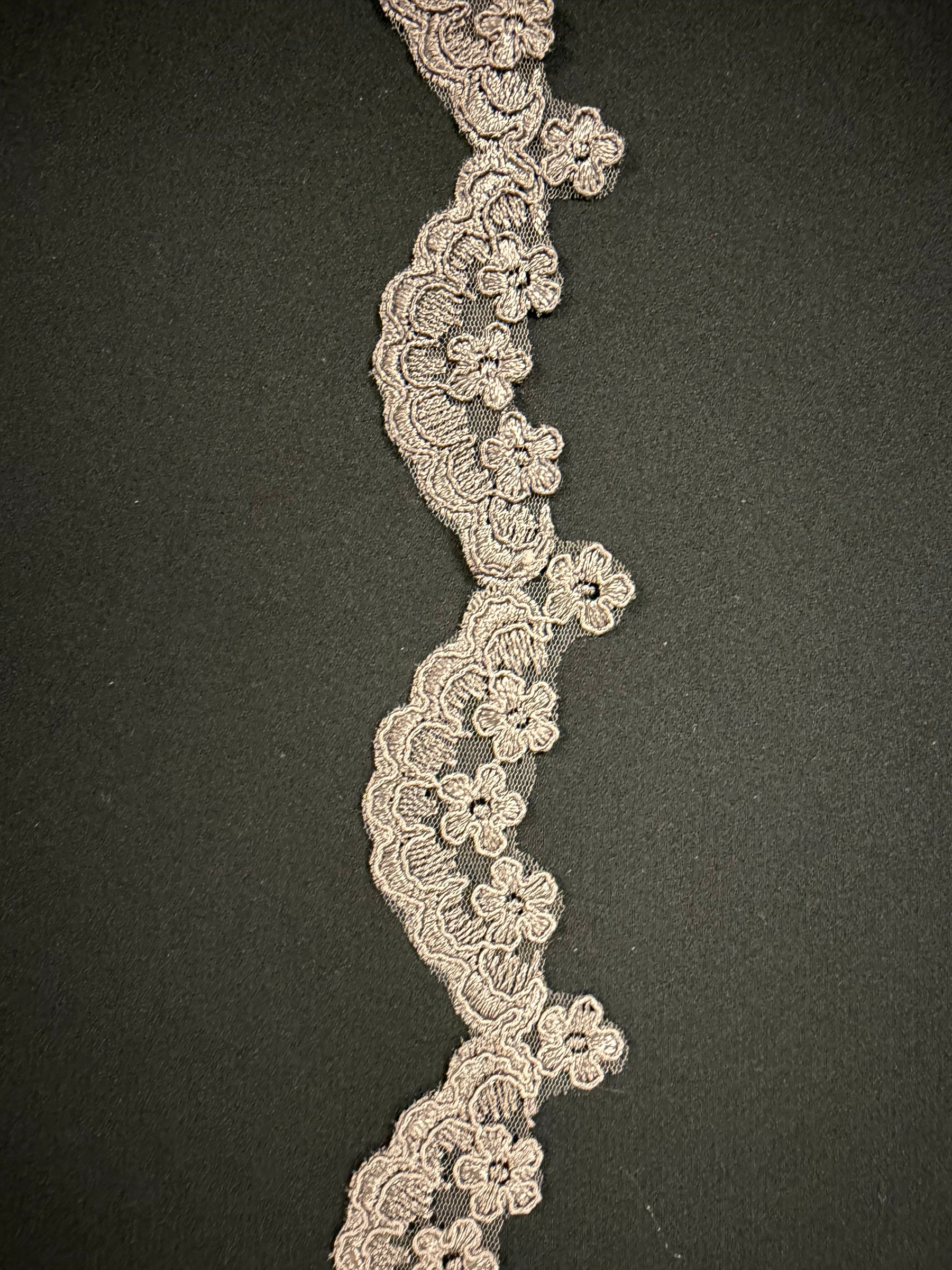 Taupefarbene Kordeleinfassung - T782