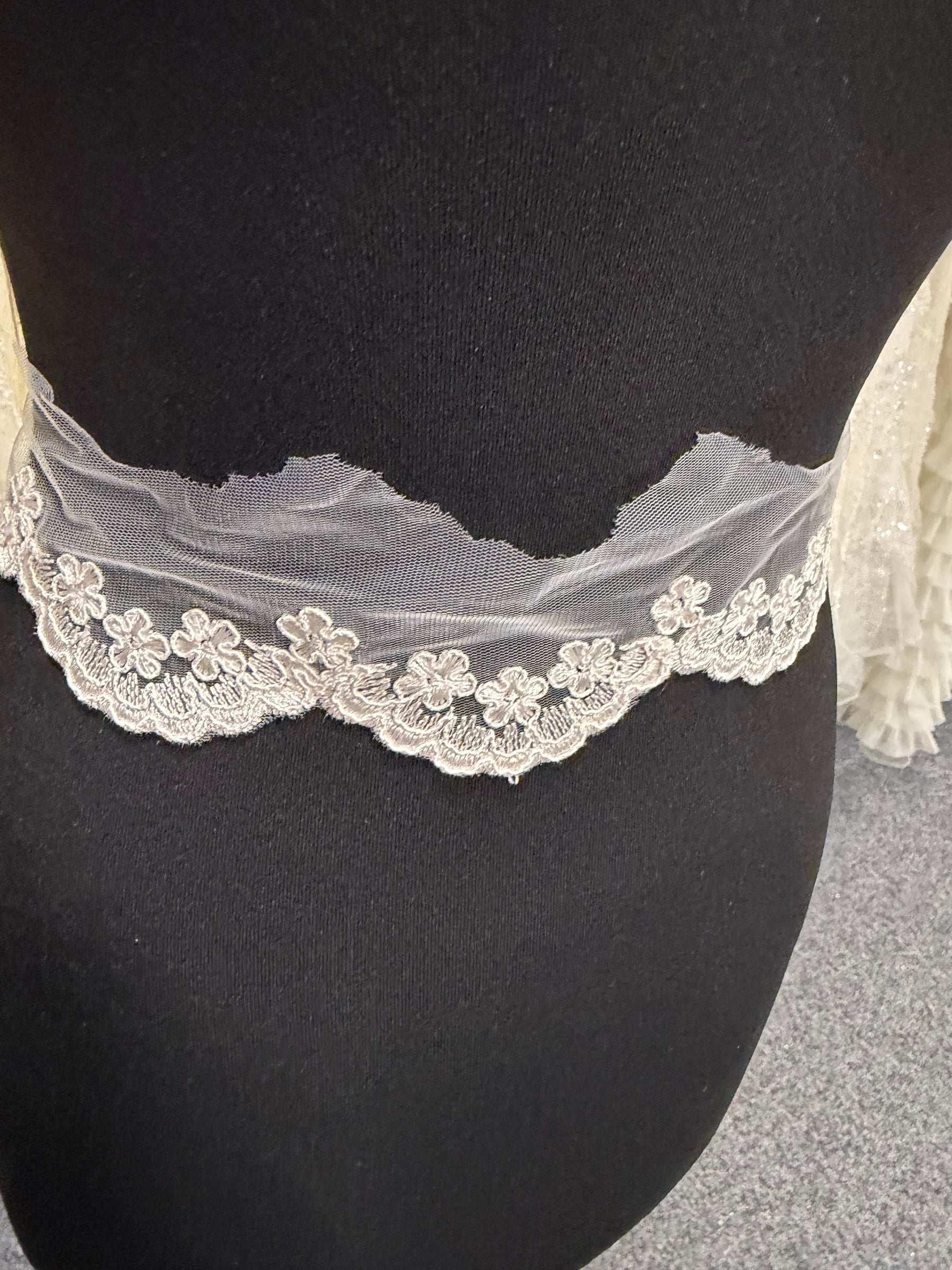 Muschelrosa Kordelborte - T782