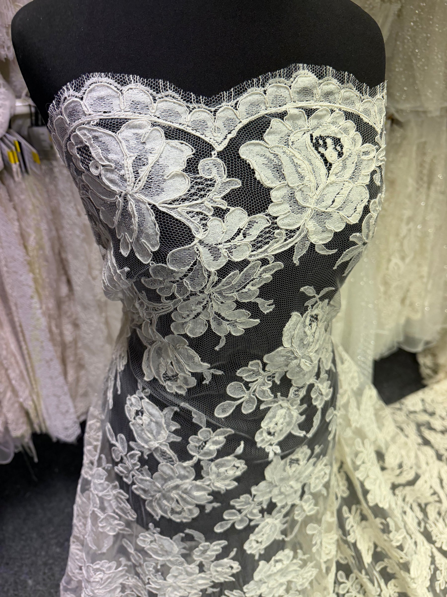 Ivory Corded Chantilly Lace – Mateo