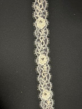 Elfenbein/Kristall 3D-Kristallkante - T512
