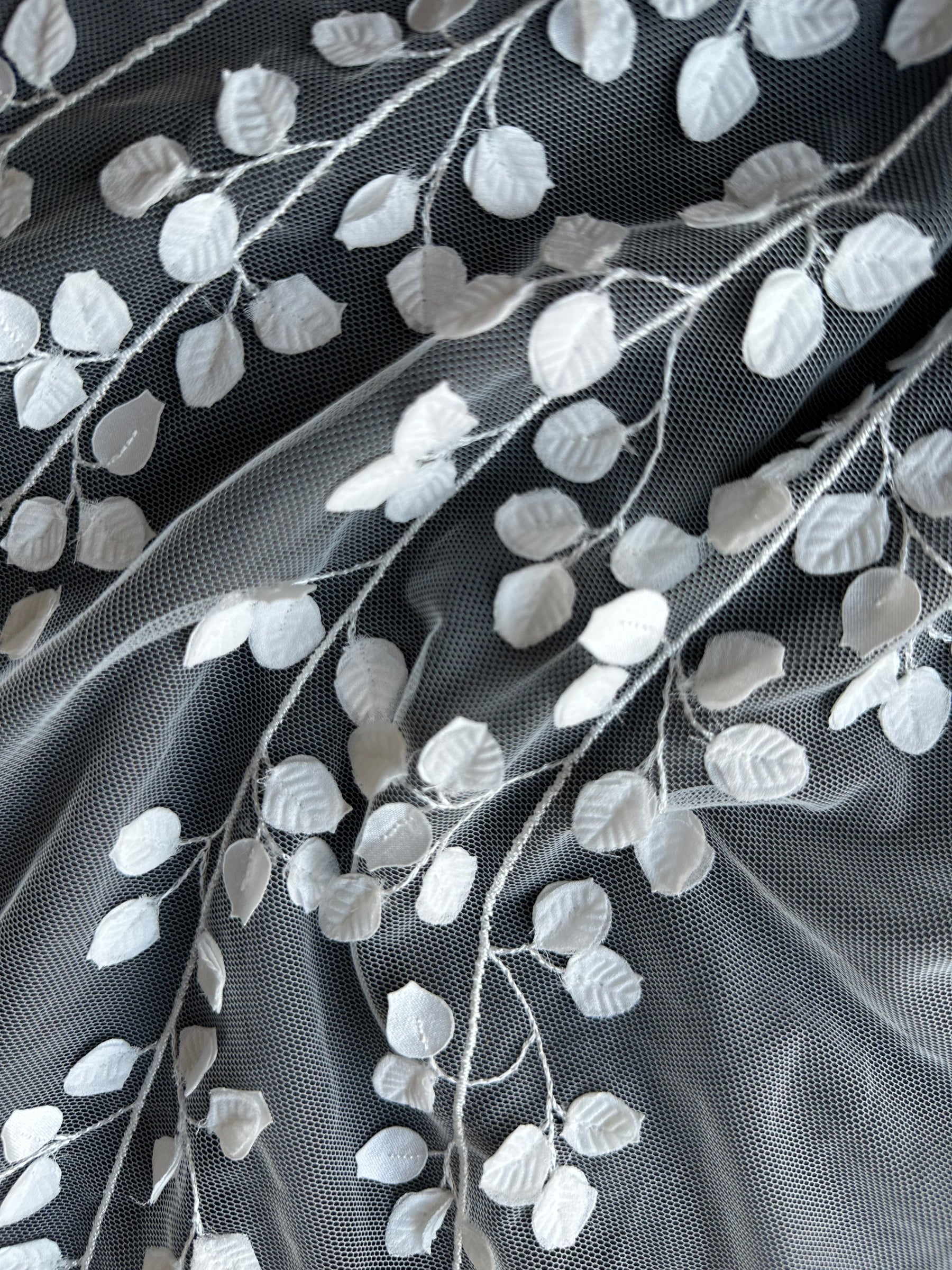 Elfenbeinfarbene bestickte Spitze – EB5007