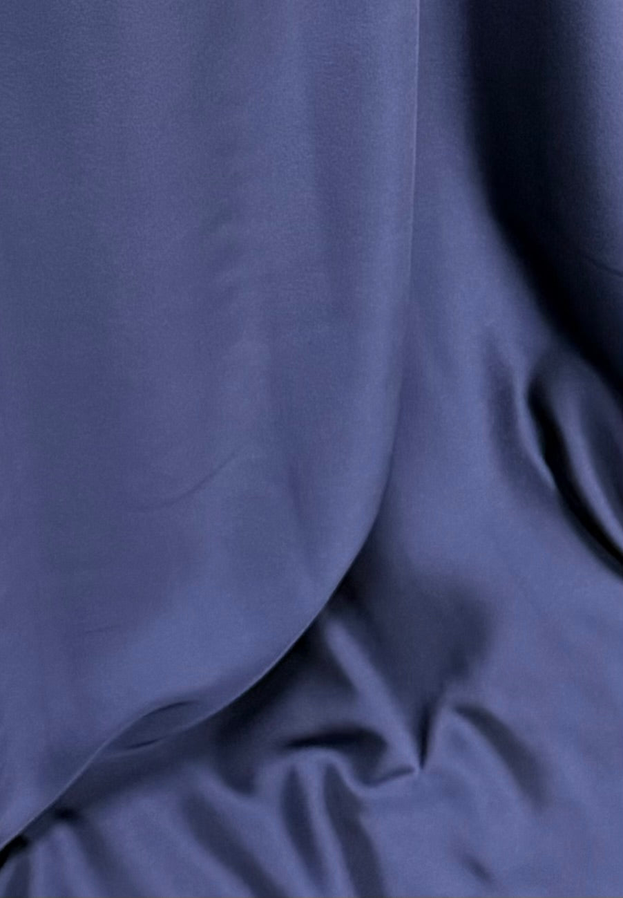 Marineblauer, schwerer, weicher Satin - PB1009