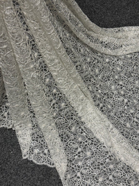 Ivory Beaded Lace - P826