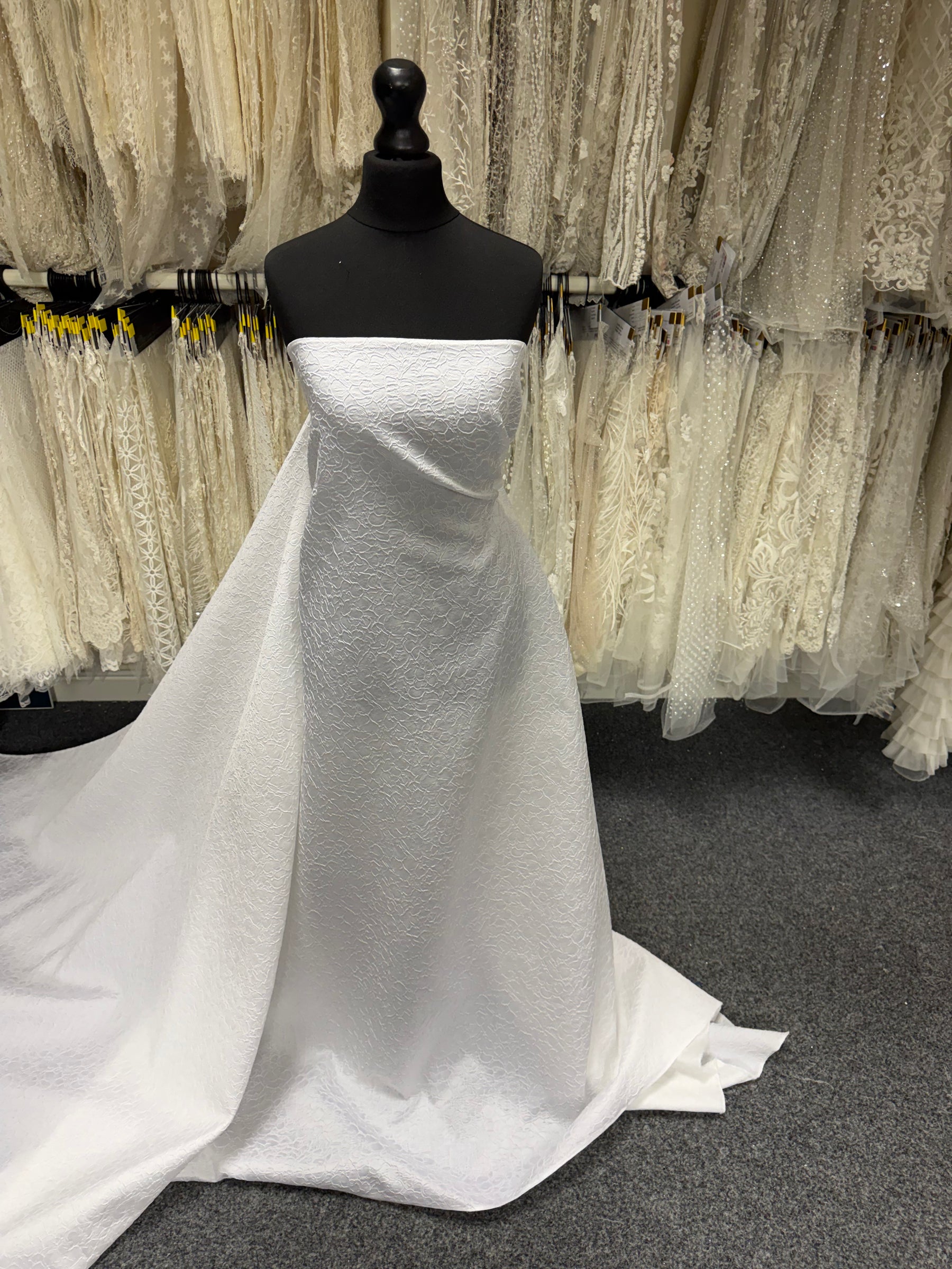 Weißer Jacquard - P659