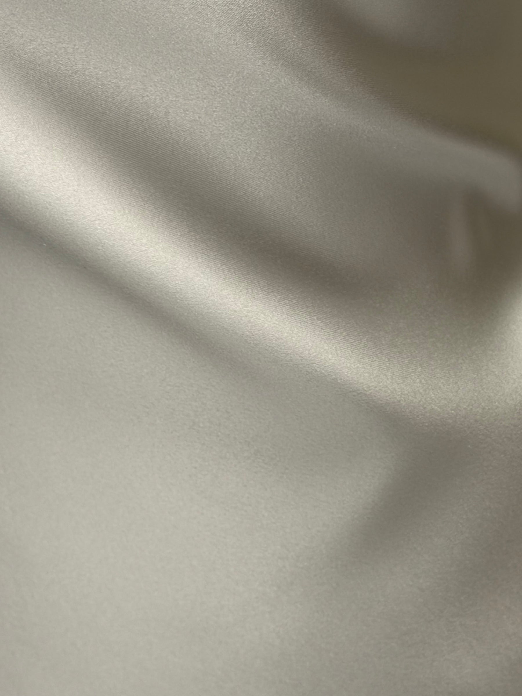 Elfenbein Polyester-Satin - Rein