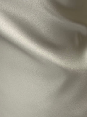 Elfenbein Polyester-Satin - Rein
