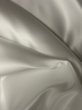 Elfenbein Polyester-Satin - Rein