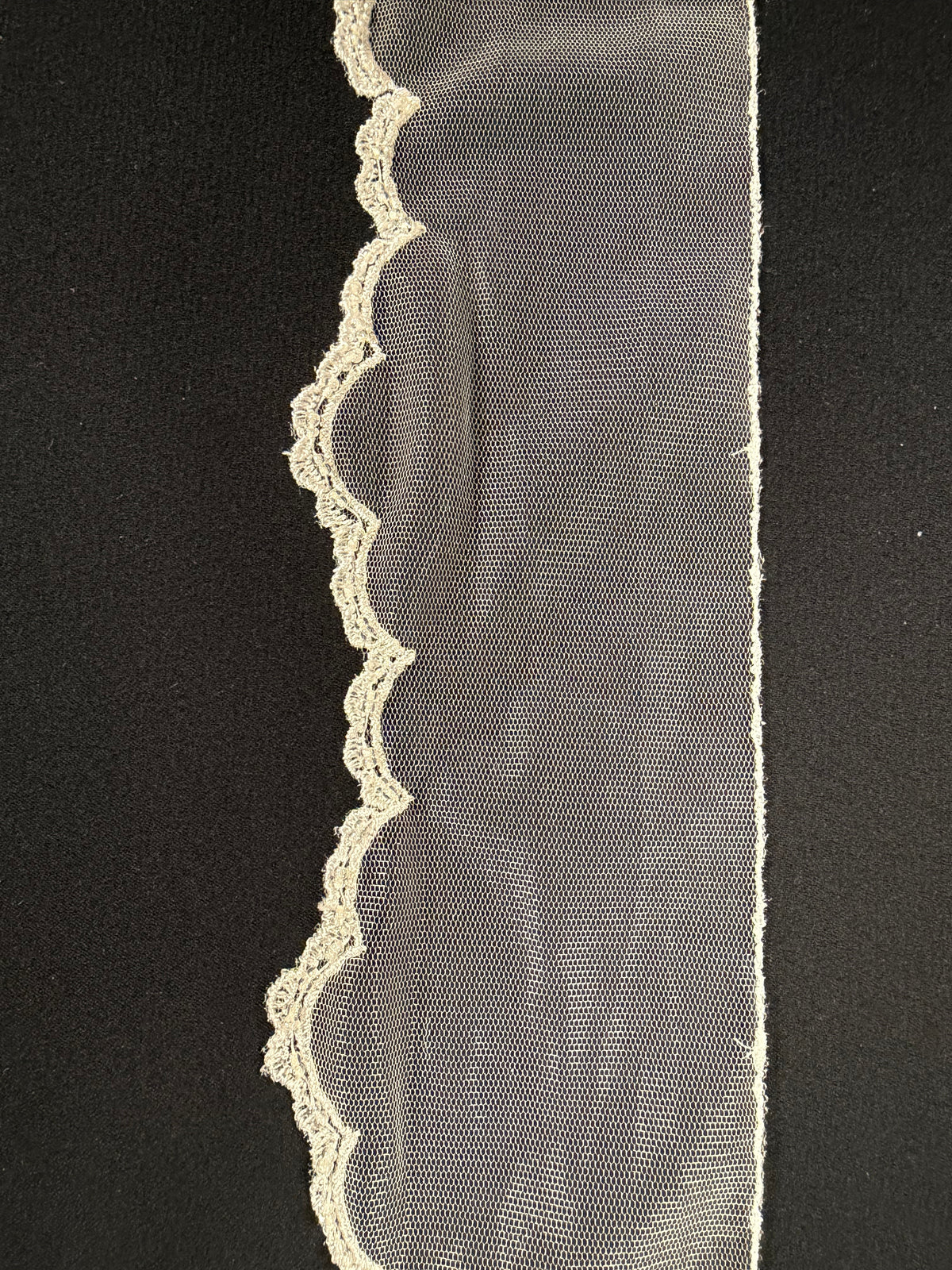 Elfenbeinfarbene Spitzenborte - T208