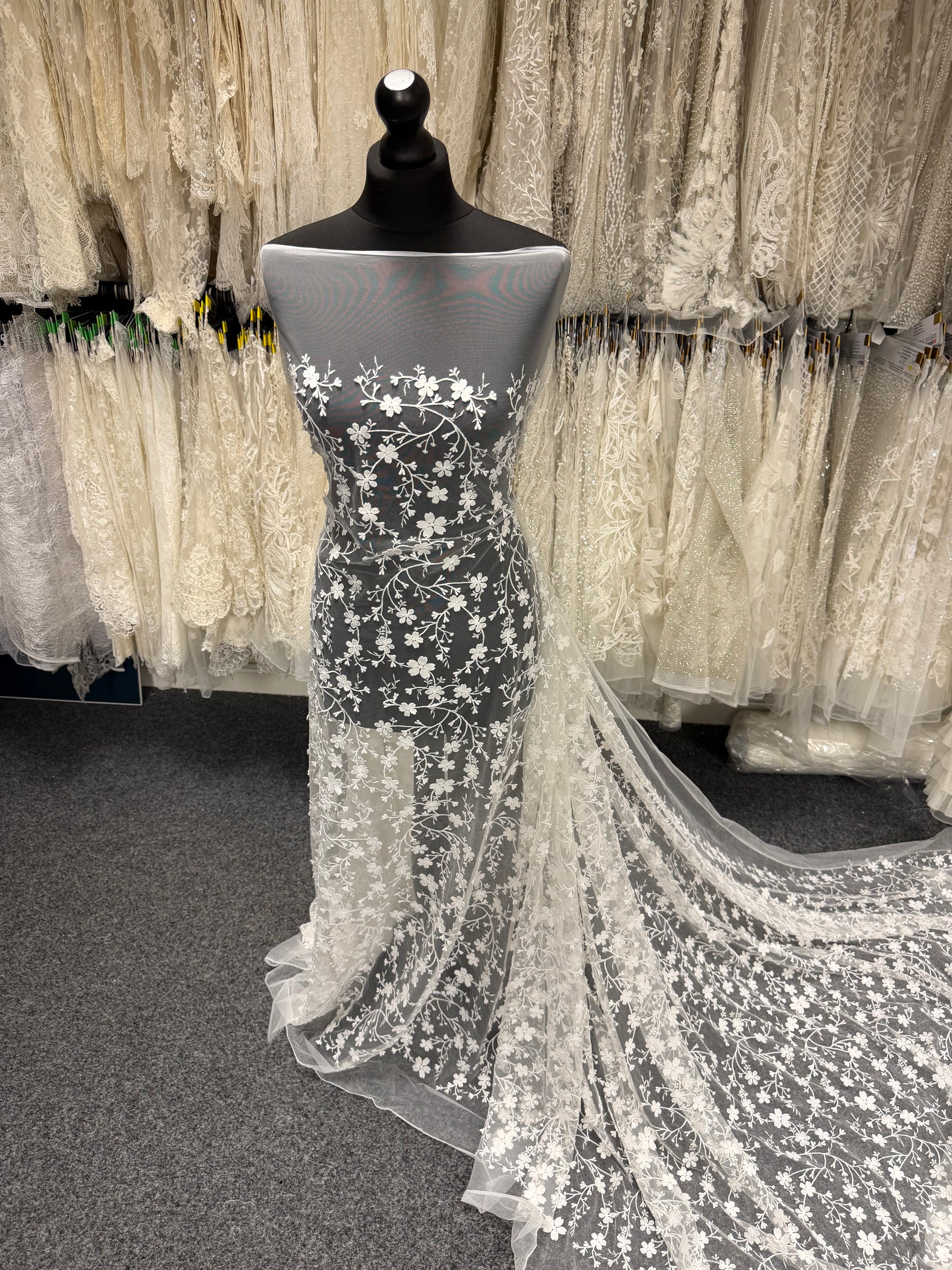 Ivory 3D Embroidered Lace - Kobi