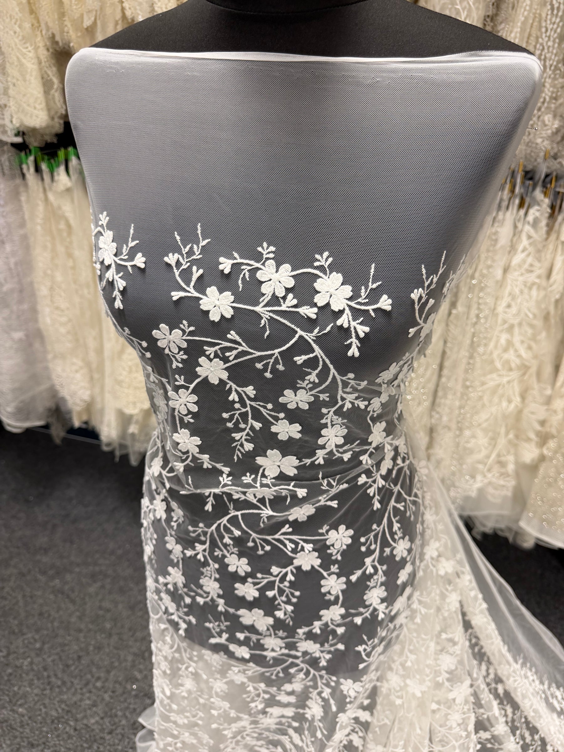 Ivory 3D Embroidered Lace - Kobi