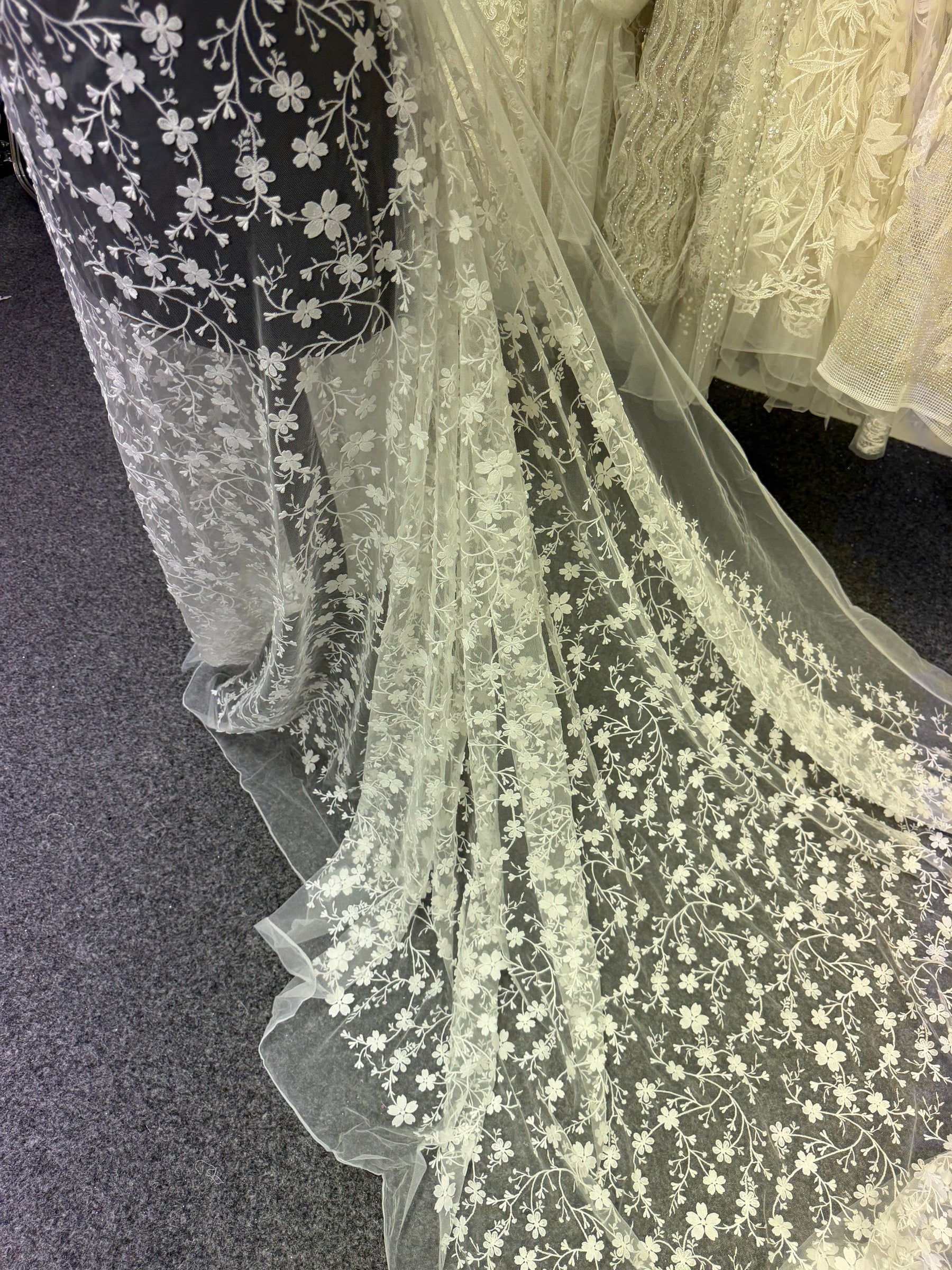 Ivory 3D Embroidered Lace - Kobi