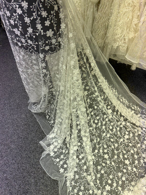 Ivory 3D Embroidered Lace - Kobi