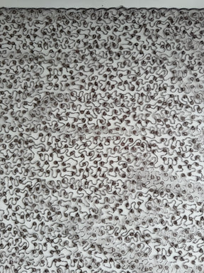 Taupefarbener, bestickter Paillettentüll – EB3001