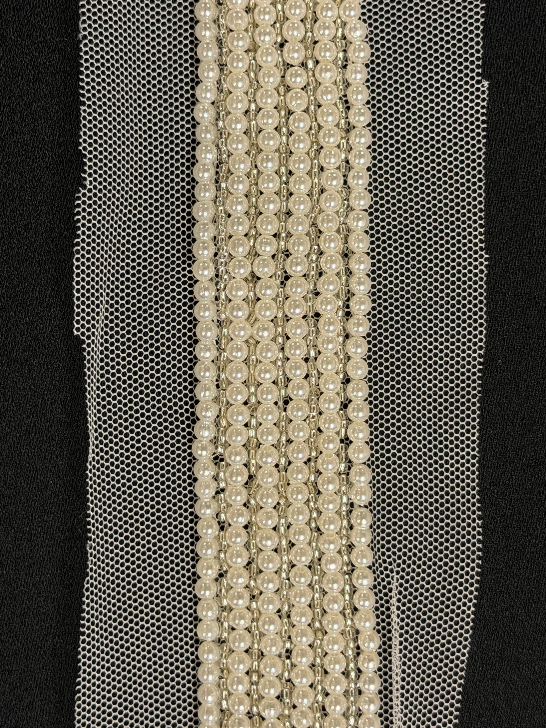 Elfenbeinperlen-Borte - T357