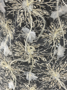 Ivory Feather Lace - P589