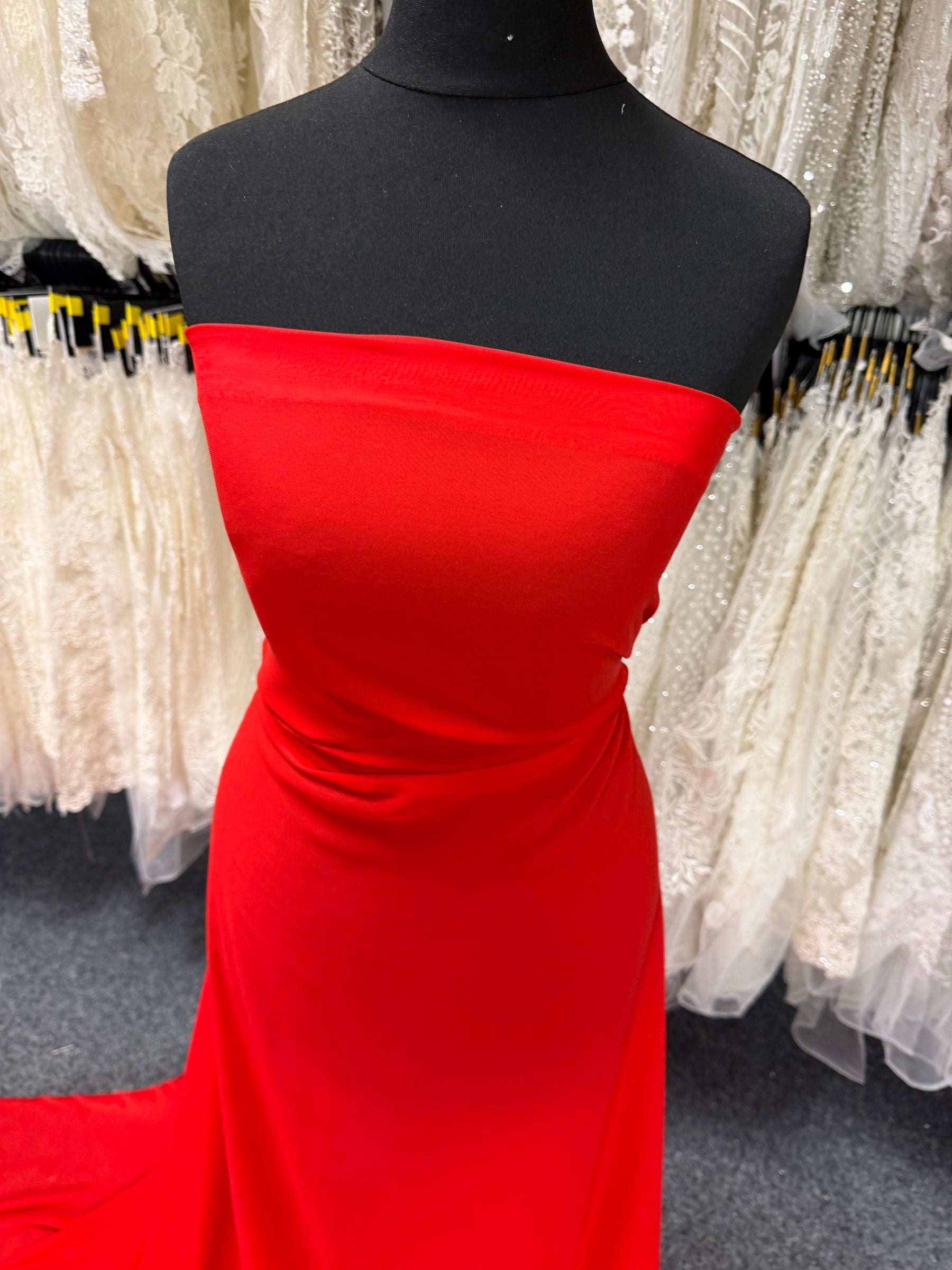 Red Polyester Chiffon - Balance