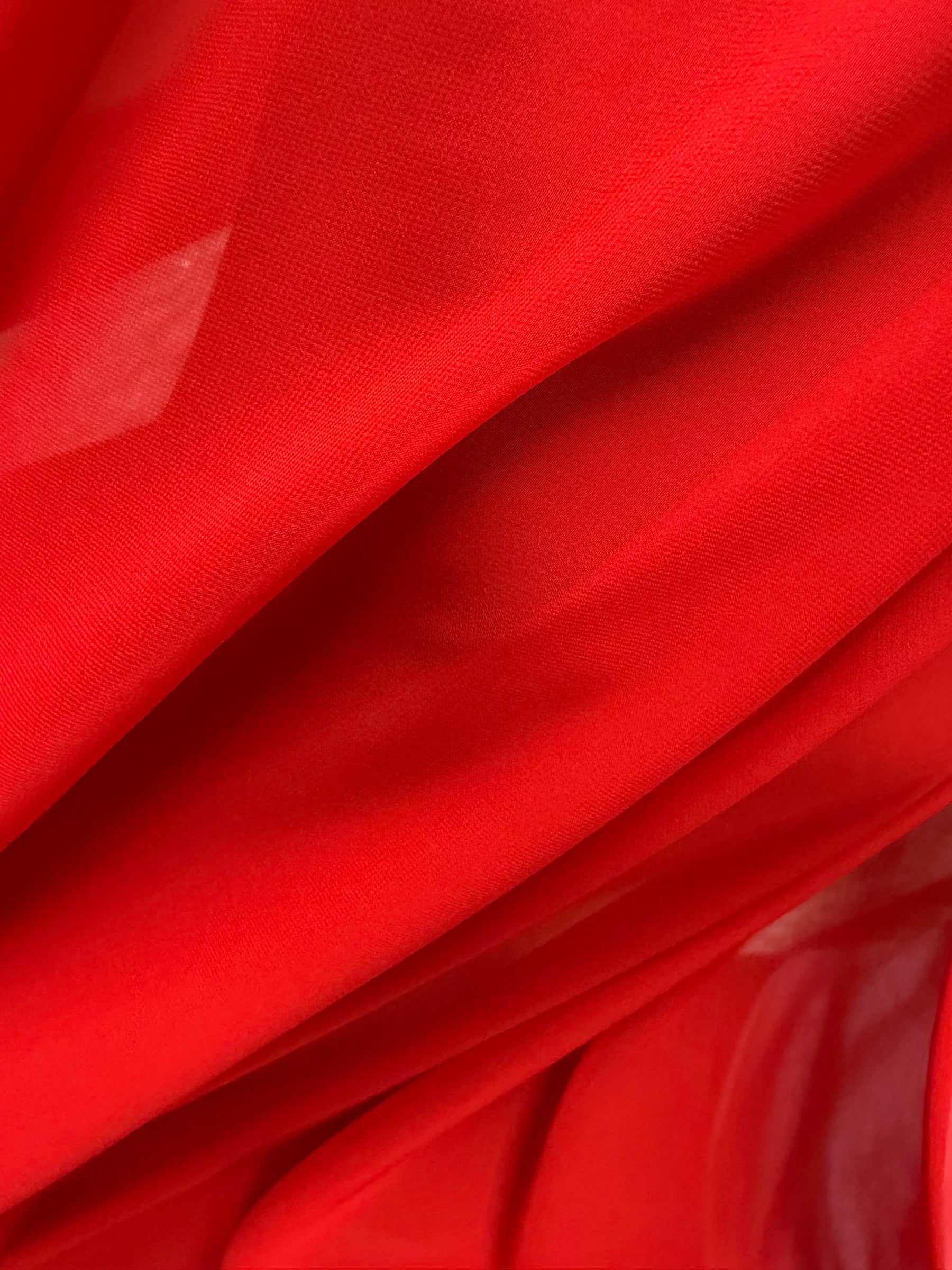 Red Polyester Chiffon - Ballerina (CF)