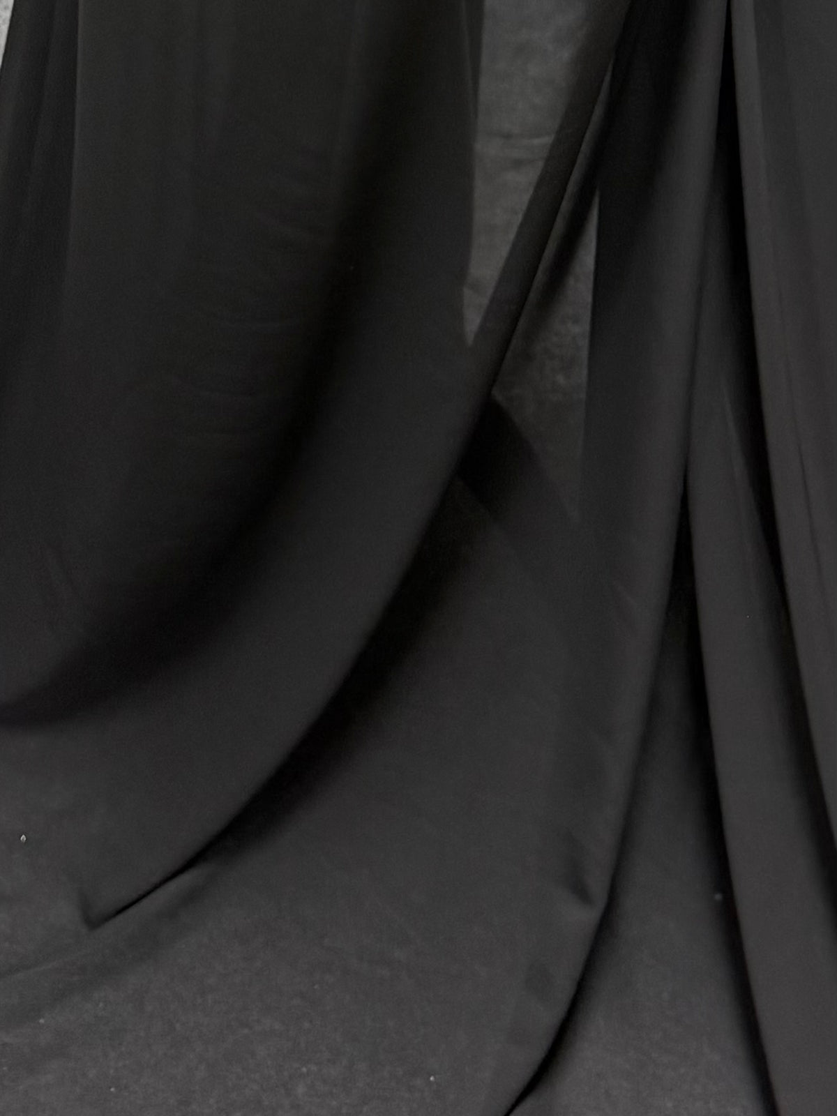 Black Polyester Chiffon - Ballerina (CF)