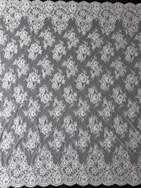 Elfenbein Raschel Spitze – P378