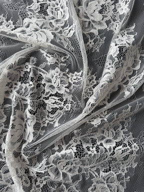 Elfenbein Raschel Spitze – P378