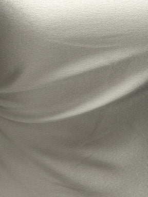 Elfenbeinfarbener Polyester-Krepp mit Satinrückseite – Nostalgic