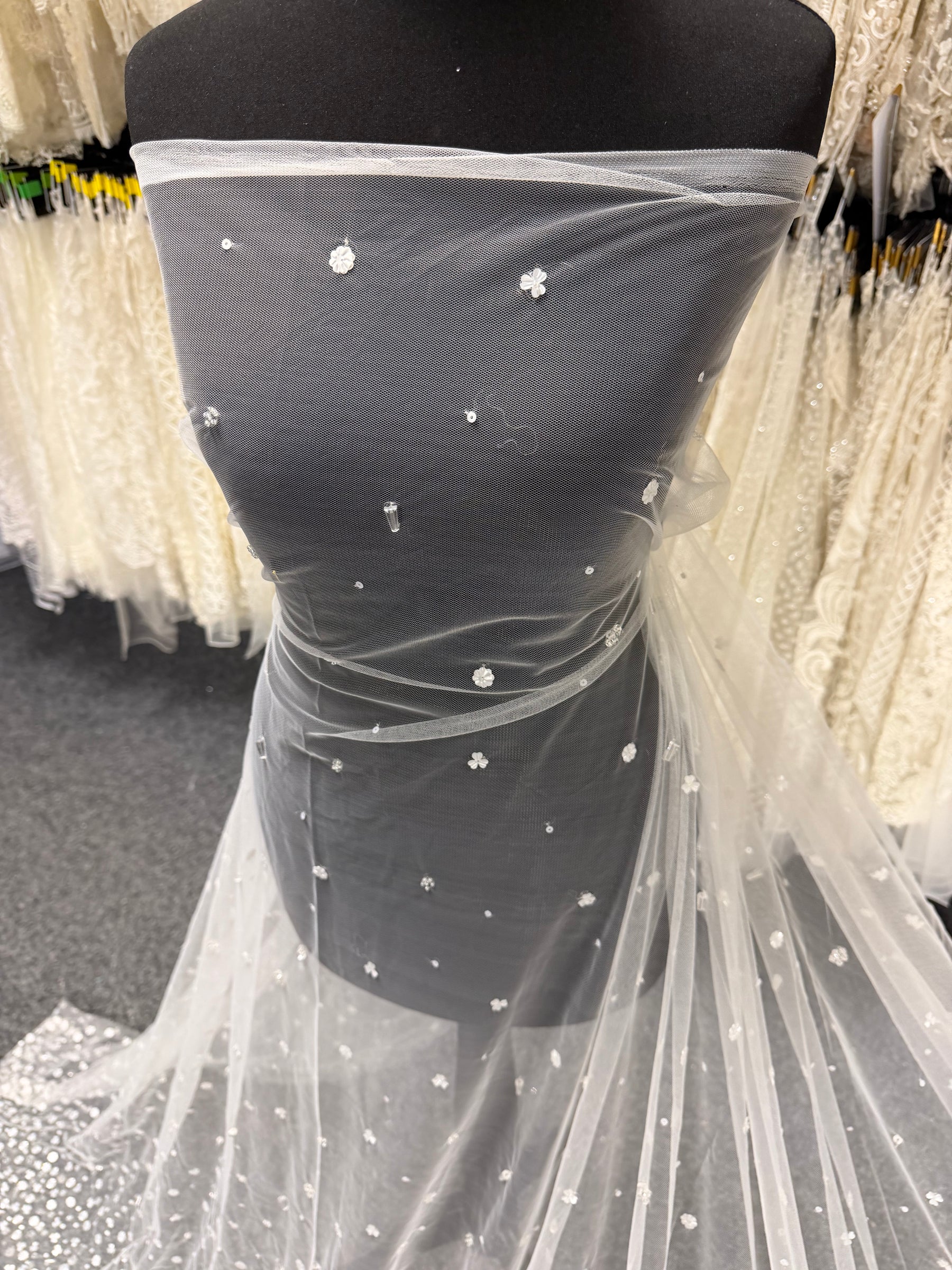 Ivory Sequin Lace - Baker