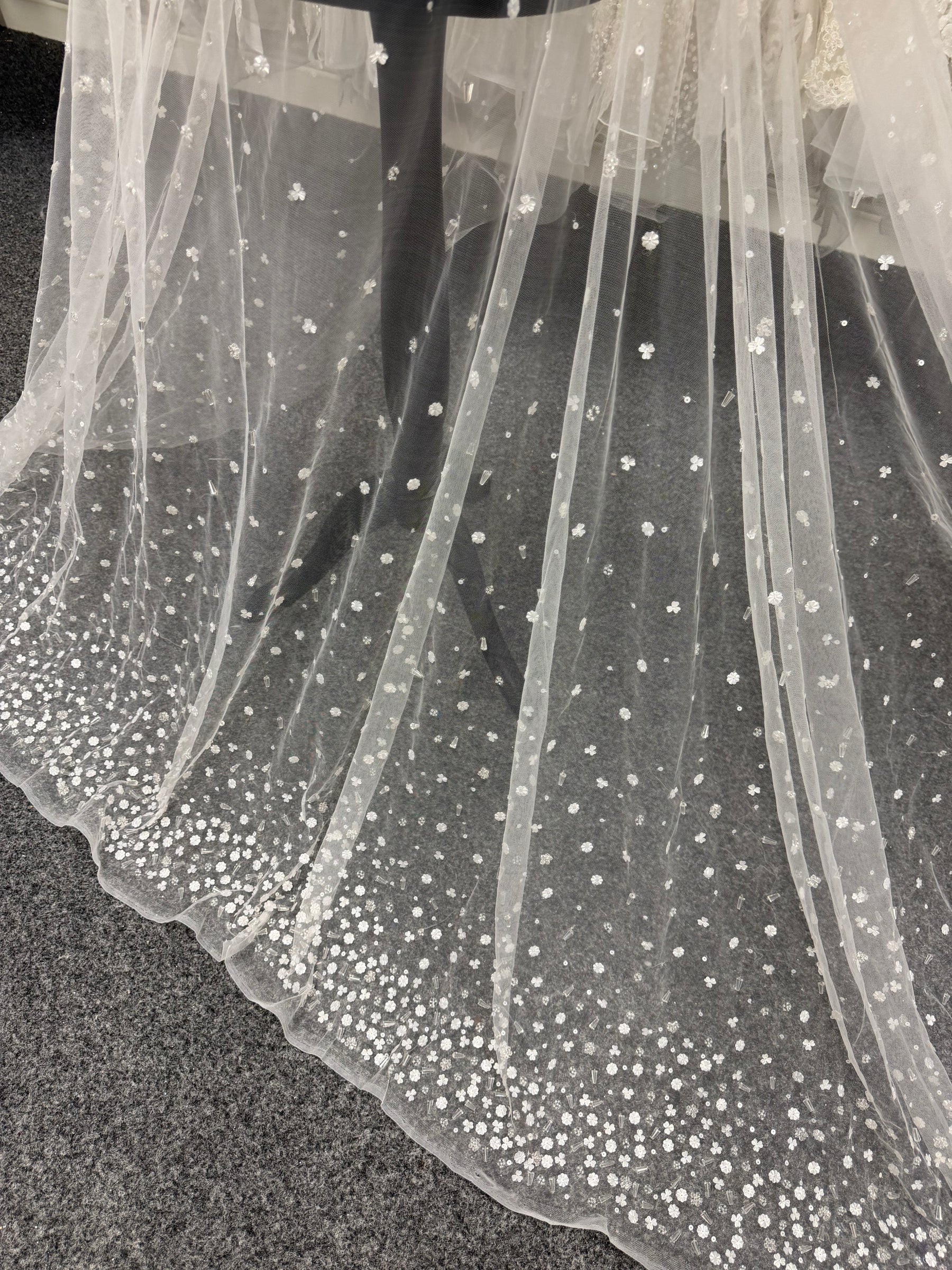 Ivory Sequin Lace - Baker