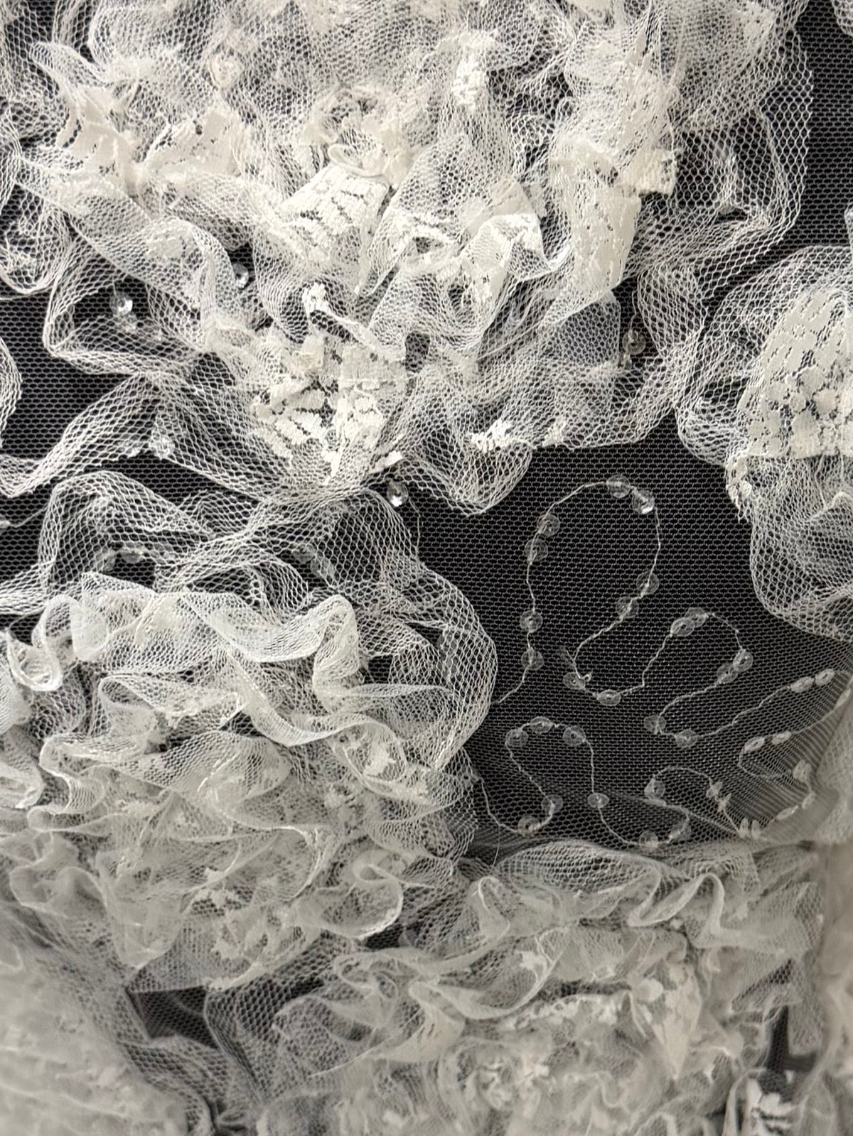 Ivory 3D Flower Lace - P365