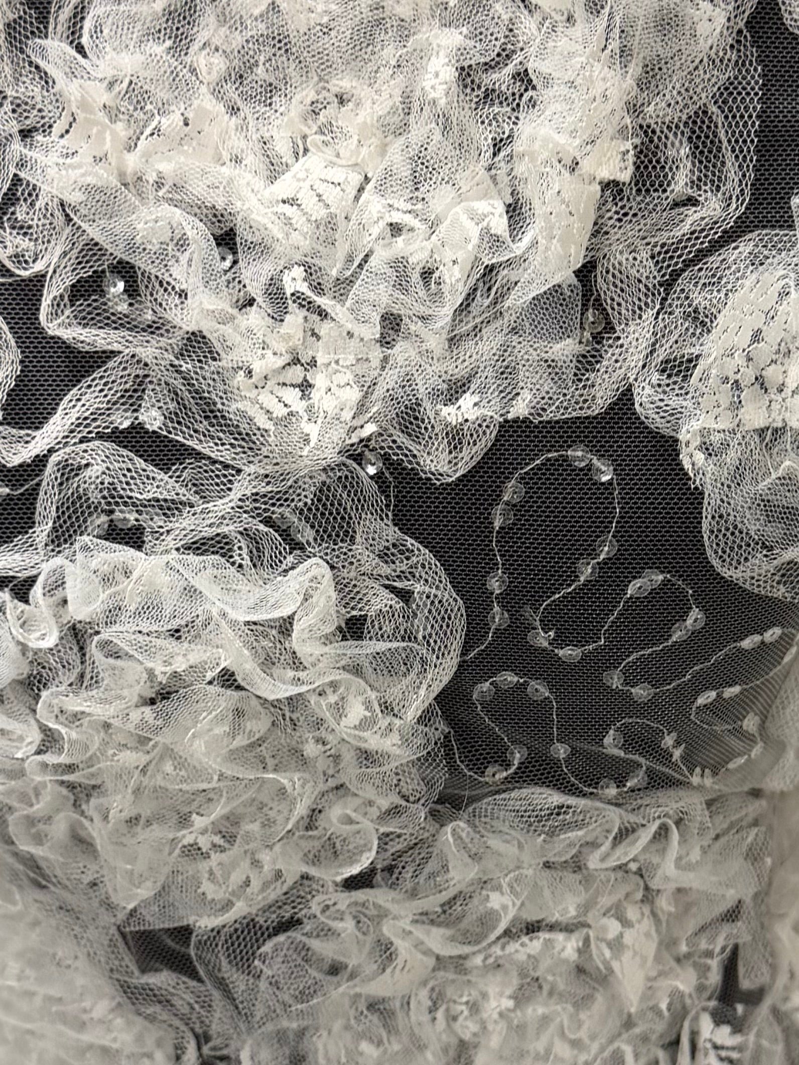 Ivory 3D Flower Lace - P365