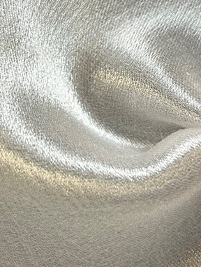 Elfenbeinfarbener Polyester-Organza-Satin – Glück