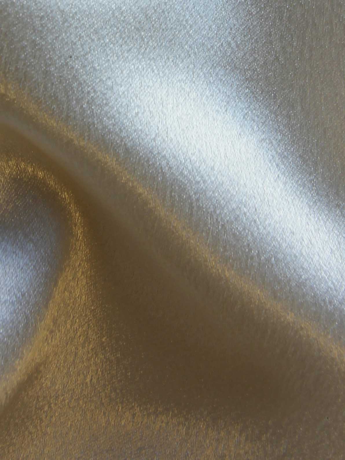 Elfenbeinfarbener Satin mit Rückseite aus Polyester-Krepp – Desire