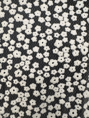 Elfenbeinfarbene, bestickte Blumenspitze - Molly (CF)