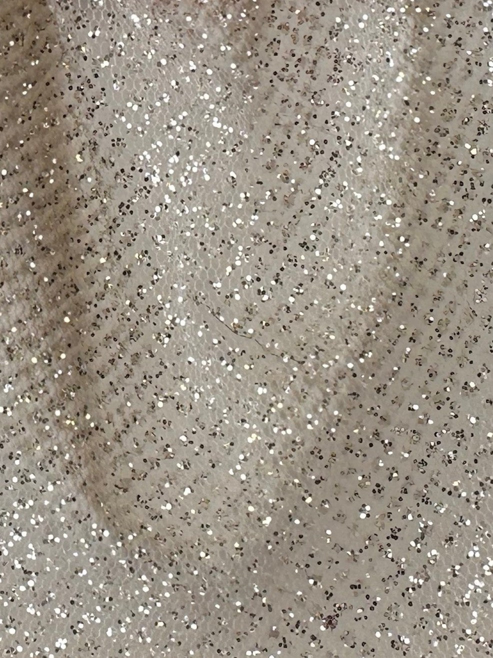 Schwarzer Glitzertüll - Glänzend