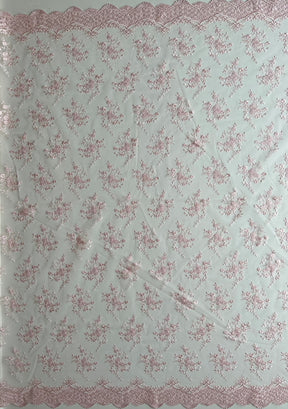 Babyrosa bestickte Spitze - Kirsty