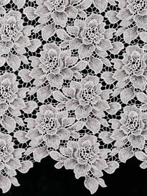 Dunkelrosa Pailletten-Guipure-Spitze - LB4003