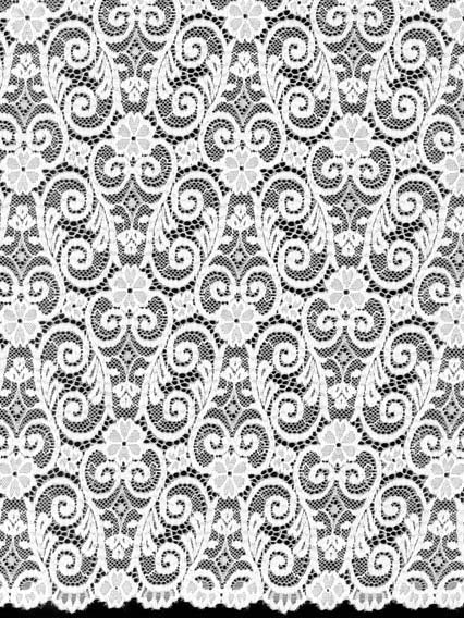 Elfenbeinfarbene Stretch-Spitze - LB7005